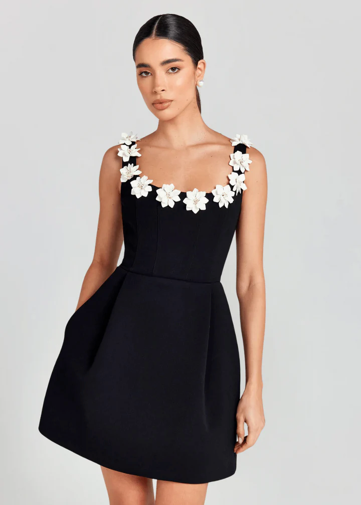 Anaya Petal Bloom Mini Dress Velzora Anaya Petal Bloom Mini Dress Velzora