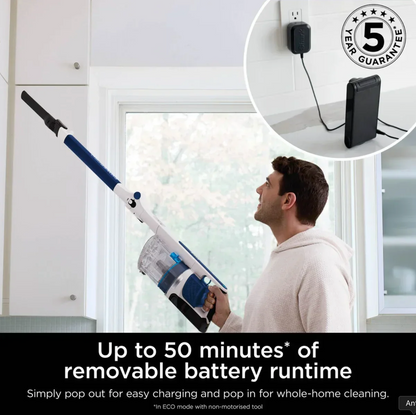 Shark PowerPro Cordless Stick Vacuum IZ380UK, Anti Hair Wrap & Floor Detect