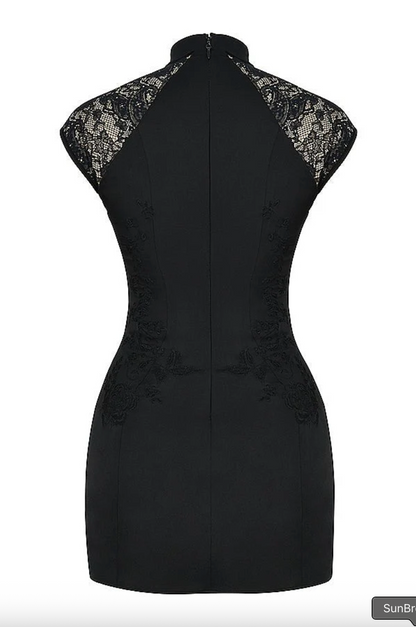 Moonlight Bloom Mini Dress