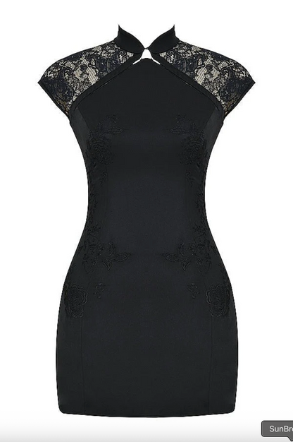 Moonlight Bloom Mini Dress