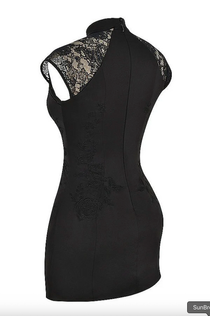 Moonlight Bloom Mini Dress